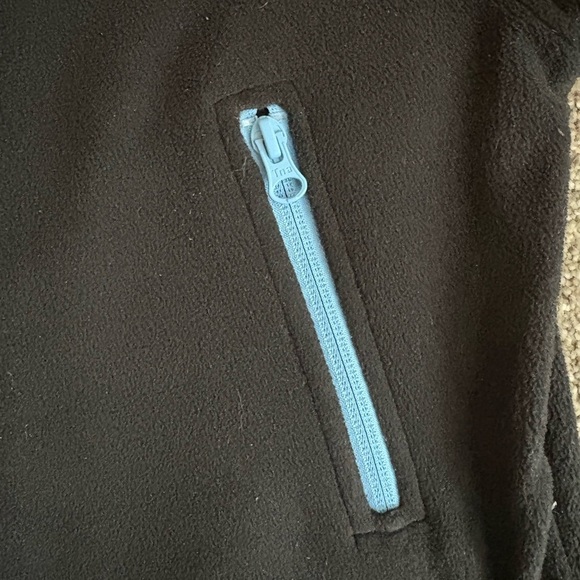 Tna Sno Polar ½ Zip Sweater in black with blue trim small - Picture 4 of 14